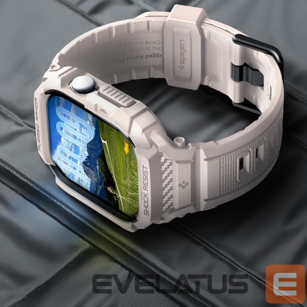 Kitos prekės Spigen Spigen Rugged Armor Pro V2 Apple Watch Strap (46mm) - Beige