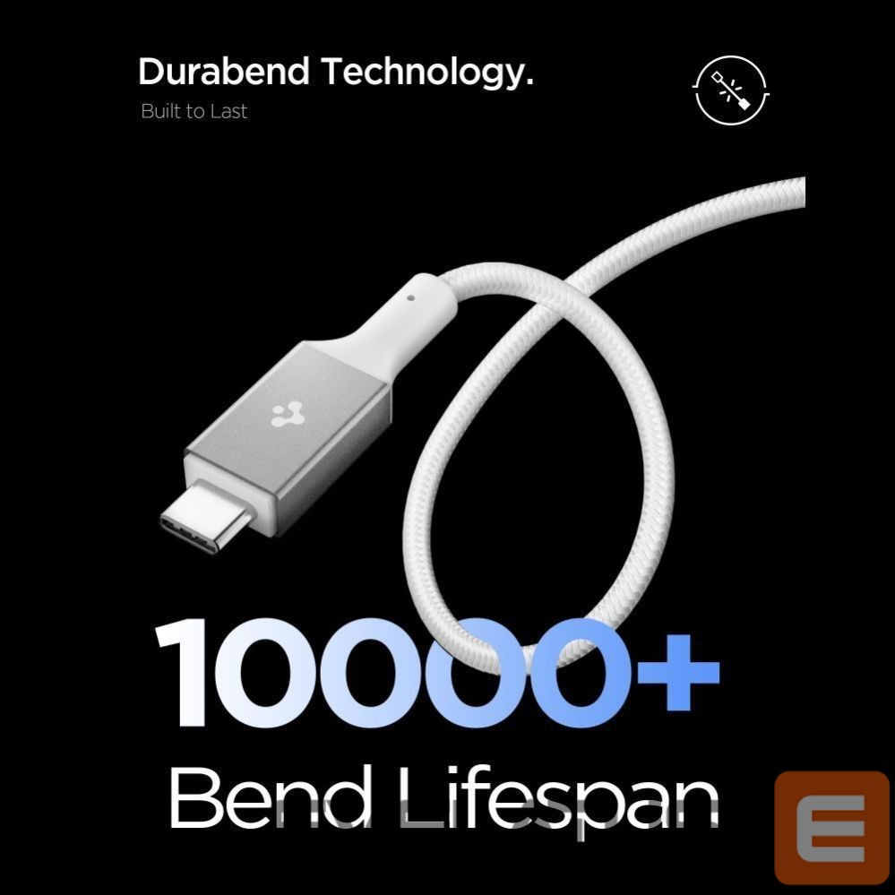Kitos prekės Spigen Spigen Essential EB24015CC USB-C / USB-C 240W Cable 150cm - White
