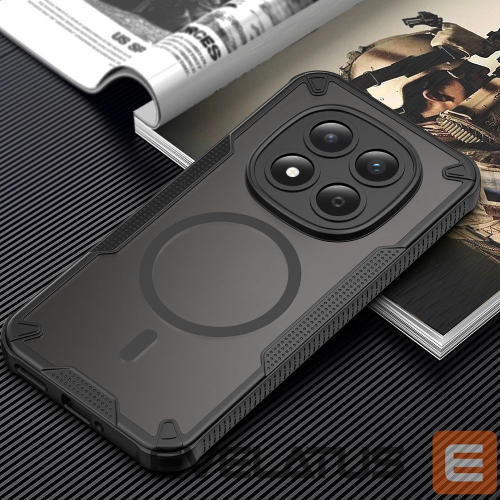 Kitos prekės Tech-Protect Tech-Protect Rugged Shield MagSafe Case for Xiaomi Redmi Note 15 Pro 5G - Black