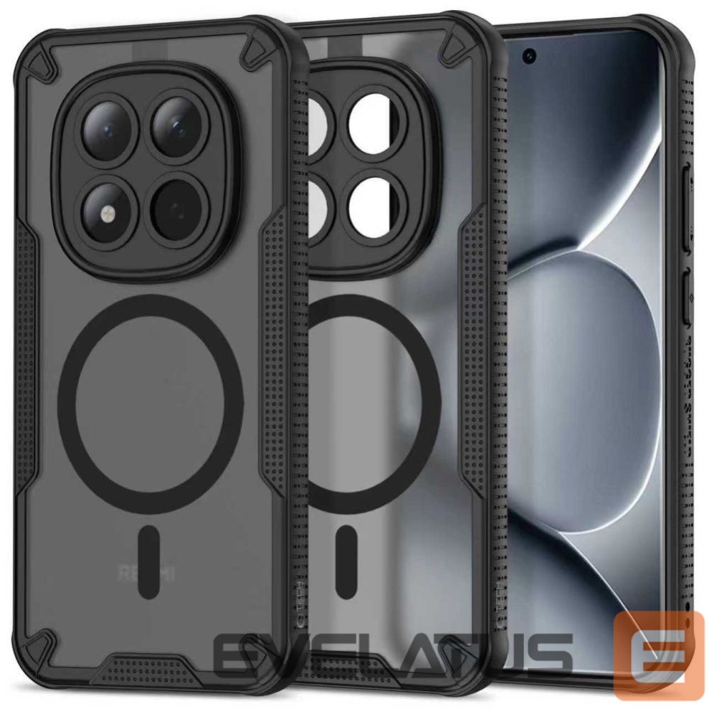 Kitos prekės Tech-Protect Tech-Protect Rugged Shield MagSafe case for Xiaomi Poco M8 Pro / Xiaomi Redmi Note 15 Pro+ 5G - black