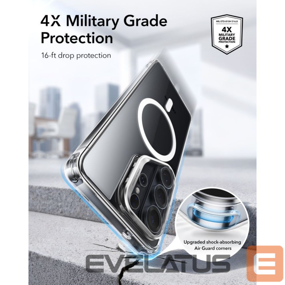 Kitos prekės ESR ESR Classic Hybrid Kickstand MagSafe Case for Samsung Galaxy S26 Ultra - Clear