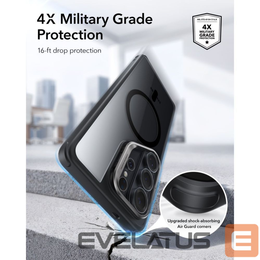 Kitos prekės ESR ESR Classic Hybrid Kickstand MagSafe Case for Samsung Galaxy S26 Ultra - Clear Black