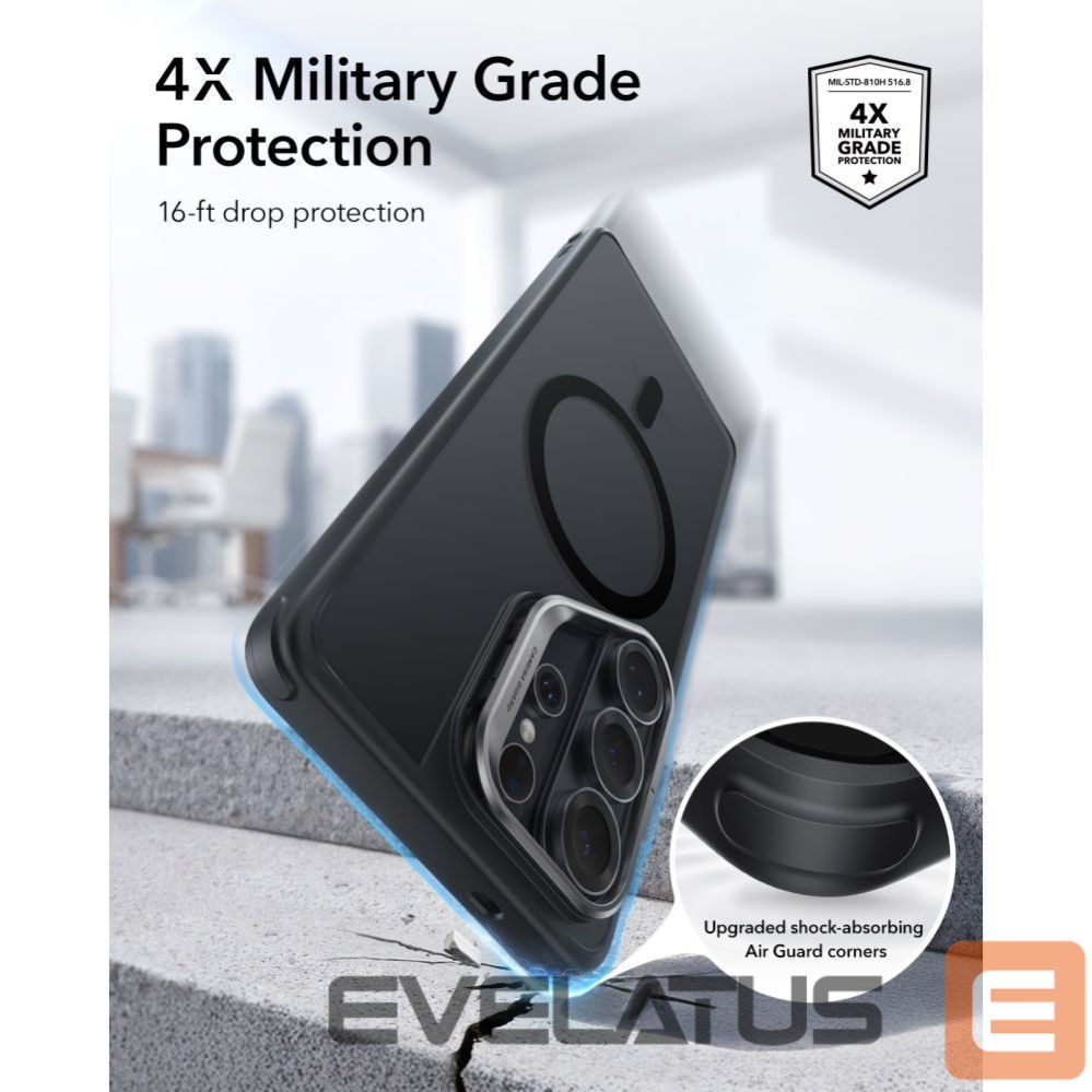 Kitos prekės ESR ESR Classic Hybrid Kickstand MagSafe Case for Samsung Galaxy S26 Ultra - Black