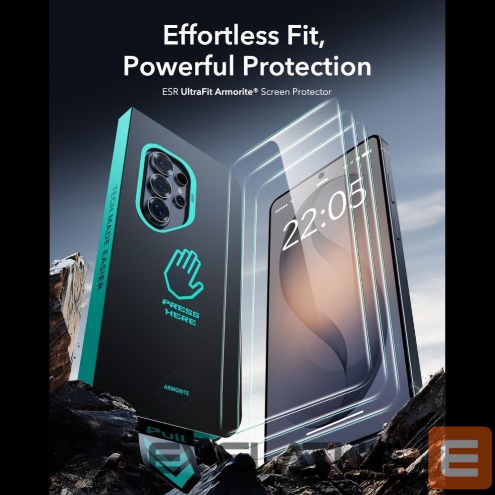Kitos prekės ESR ESR UltraFit Armorite 2-Pack Tempered Glass for Samsung Galaxy S26 Ultra