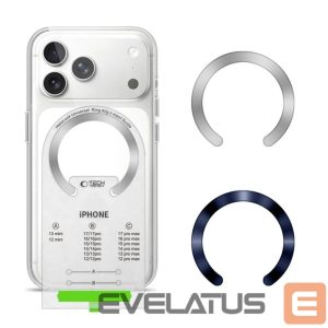 Kitos prekės Tech-Protect  Tech-Protect MMP-210 MagSafe 2-Pack Magnetic Ring - Silver / Navy Blue 