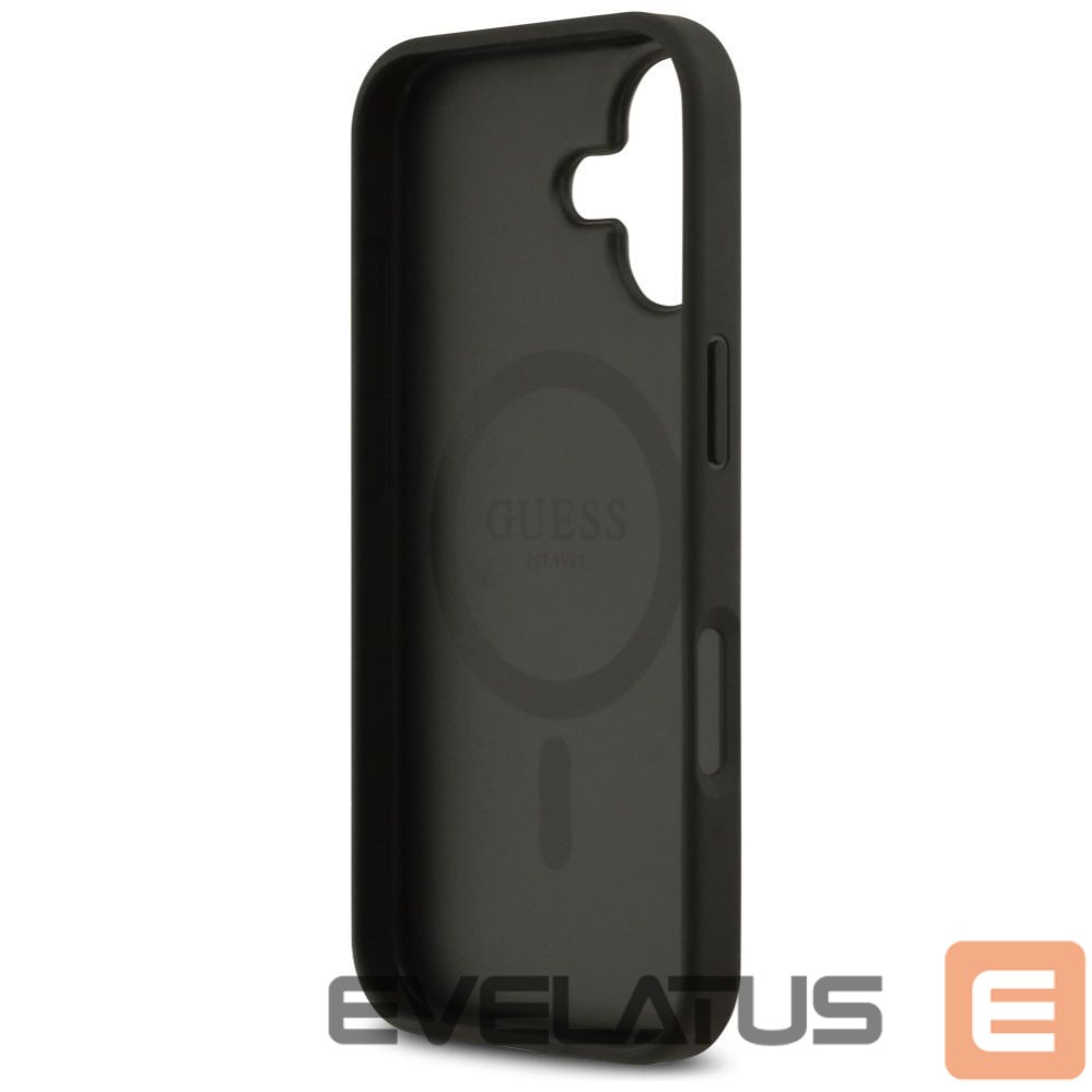 Kitos prekės Guess Guess 4G Circle Classic Logo MagSafe case for iPhone 17 - black