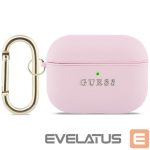 Kitos prekės Guess  Guess Grained Classic Logo Case for AirPods Pro 3 - Pink 
