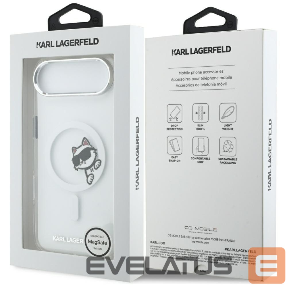 Kitos prekės Karl Lagerfeld Karl Lagerfeld IML Peekaboo MagSafe Case for iPhone Air - Clear