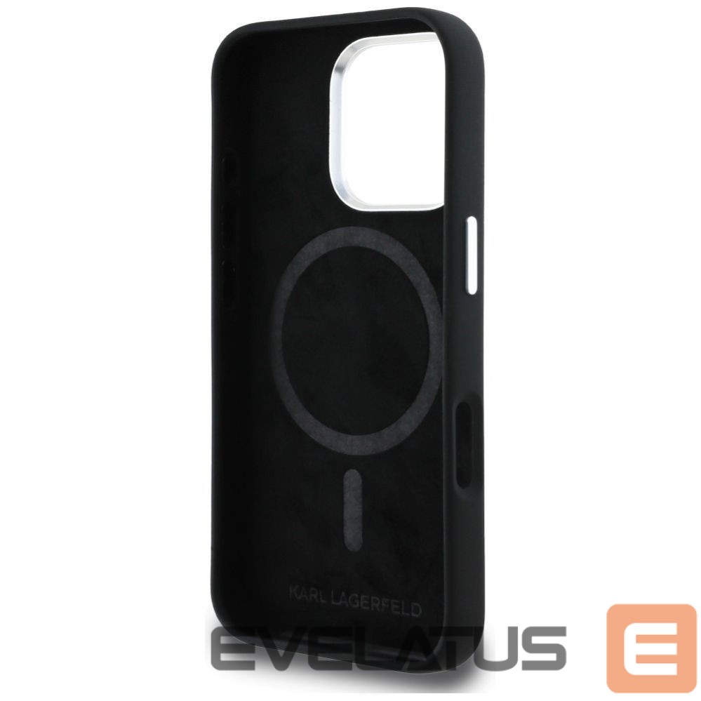 Kitos prekės Karl Lagerfeld Karl Lagerfeld Silicone Karl Sketch MagSafe Case for iPhone 16 Pro Max - Black