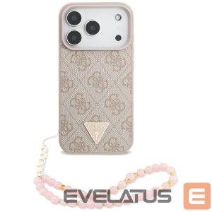 Kitos prekės Guess  Guess 4G Strap Triangle Logo MagSafe Case for iPhone 17 Pro - Pink 