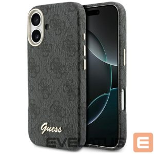 Kitos prekės Guess  Guess 4G Script MagSafe case for iPhone 17 - black 