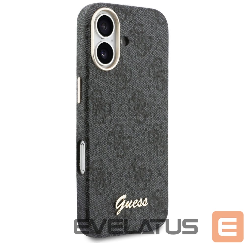 Kitos prekės Guess Guess 4G Script MagSafe case for iPhone 17 - black