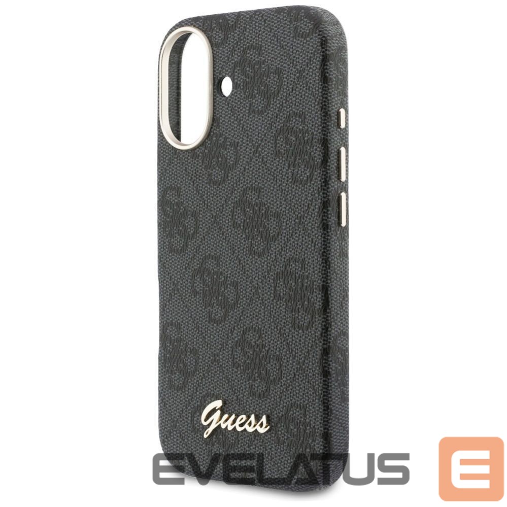 Kitos prekės Guess Guess 4G Script MagSafe case for iPhone 17 - black