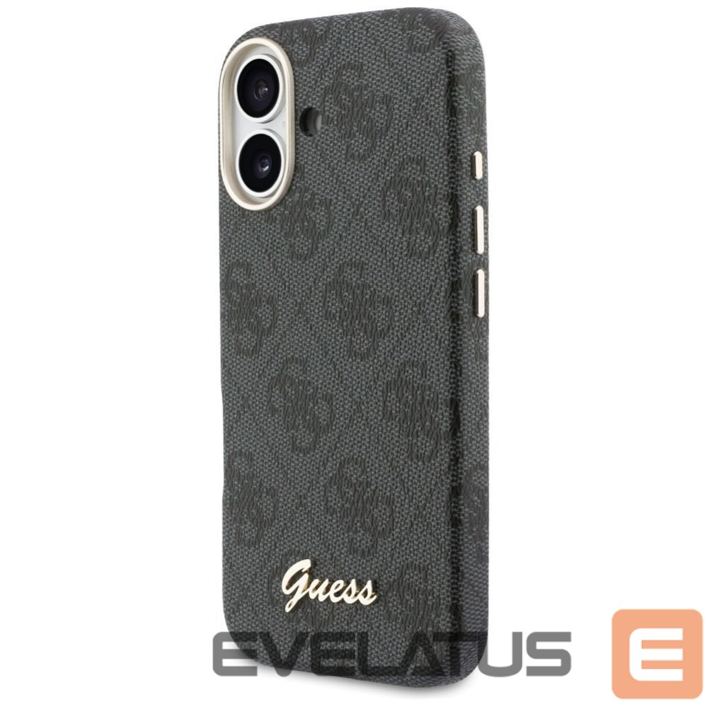Kitos prekės Guess Guess 4G Script MagSafe case for iPhone 17 - black