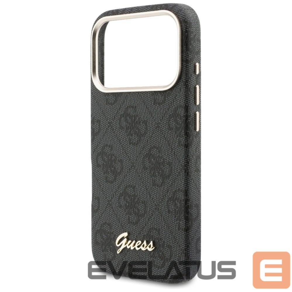 Kitos prekės Guess Guess 4G Script MagSafe case for iPhone 17 Pro - black