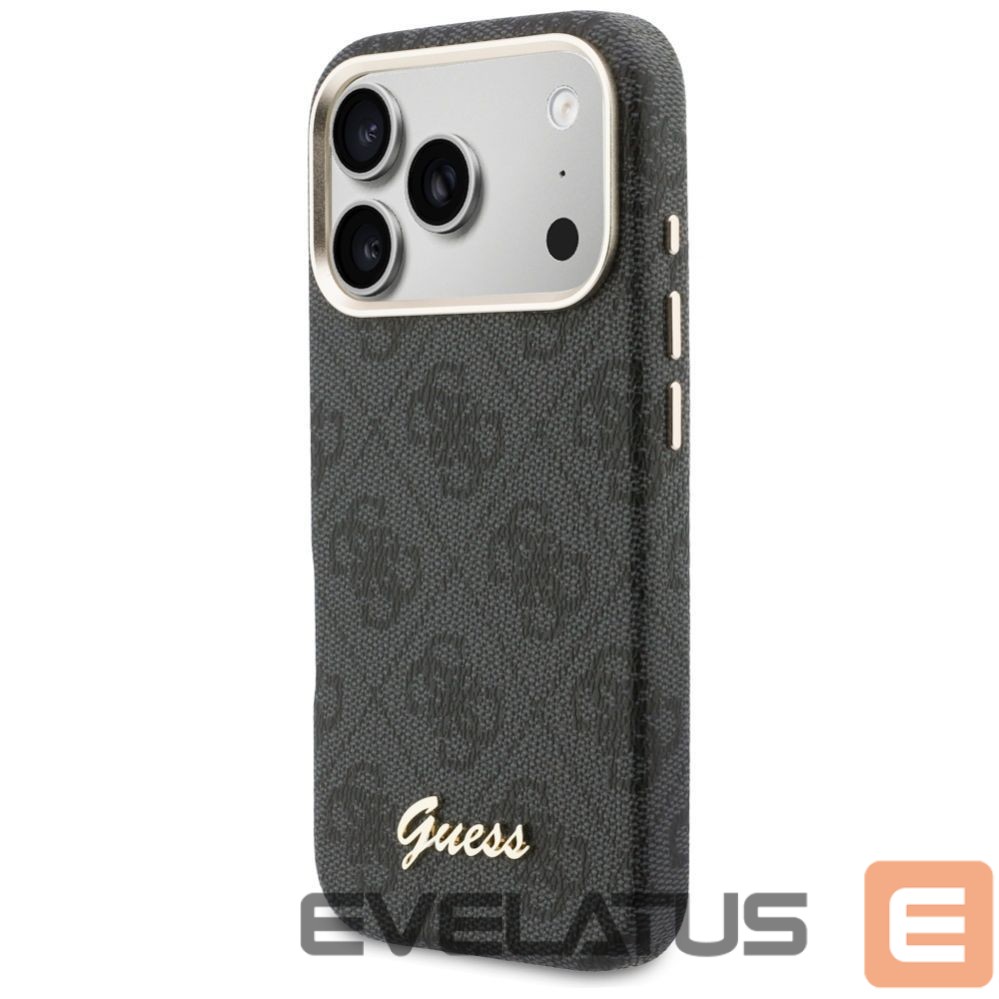 Kitos prekės Guess Guess 4G Script MagSafe case for iPhone 17 Pro - black