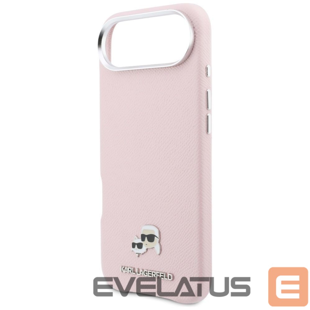 Kitos prekės Karl Lagerfeld Karl Lagerfeld Karl & Choupette Head Pins Saffiano MagSafe iPhone Air Case - Pink