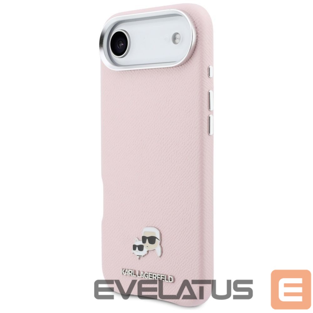 Kitos prekės Karl Lagerfeld Karl Lagerfeld Karl & Choupette Head Pins Saffiano MagSafe iPhone Air Case - Pink