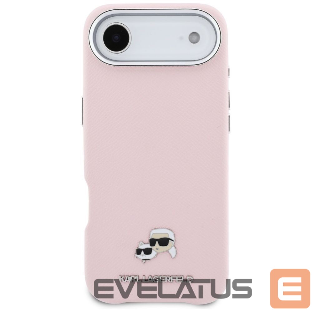 Kitos prekės Karl Lagerfeld Karl Lagerfeld Karl & Choupette Head Pins Saffiano MagSafe iPhone Air Case - Pink