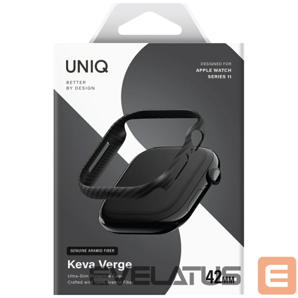 Kitos prekės UNIQ Uniq Keva Verge Case for Apple Watch 42mm - Black