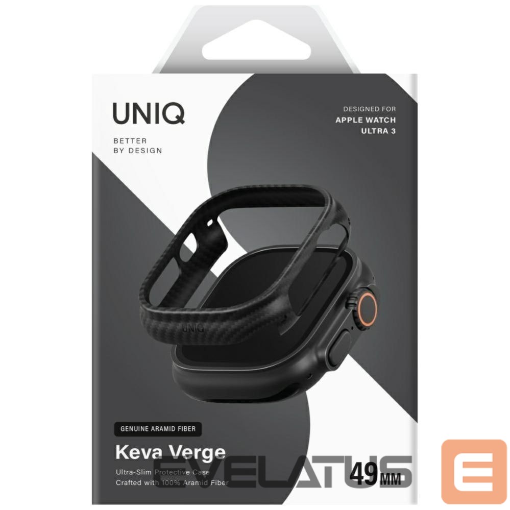 Kitos prekės UNIQ Uniq Keva Verge Case for Apple Watch 49mm - Black