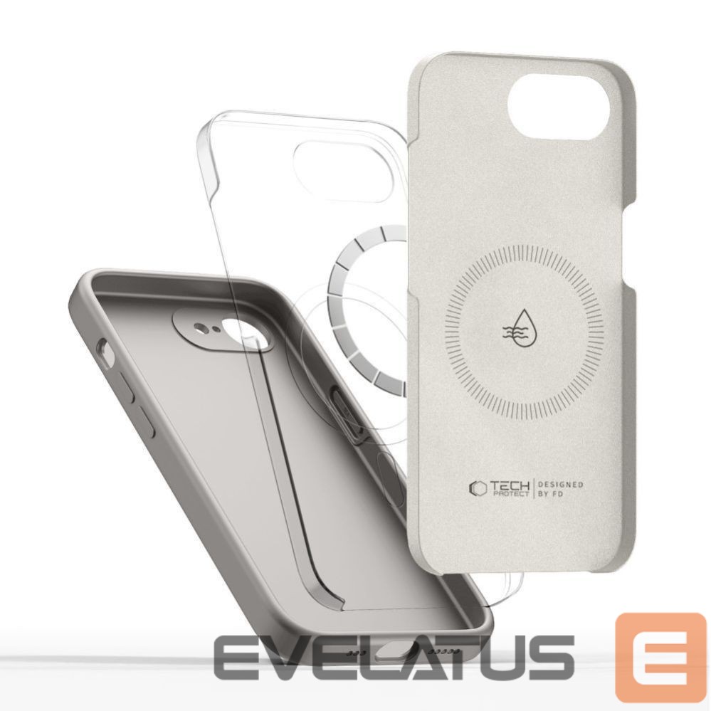 Kitos prekės Tech-Protect Tech-Protect Silicone MagSafe Case for iPhone 16E / 17E - Gray