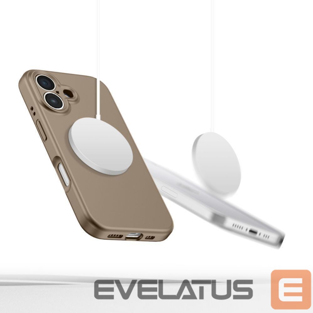 Kitos prekės Tech-Protect Tech-Protect Silicone MagSafe Case for iPhone 16E / 17E - Brown
