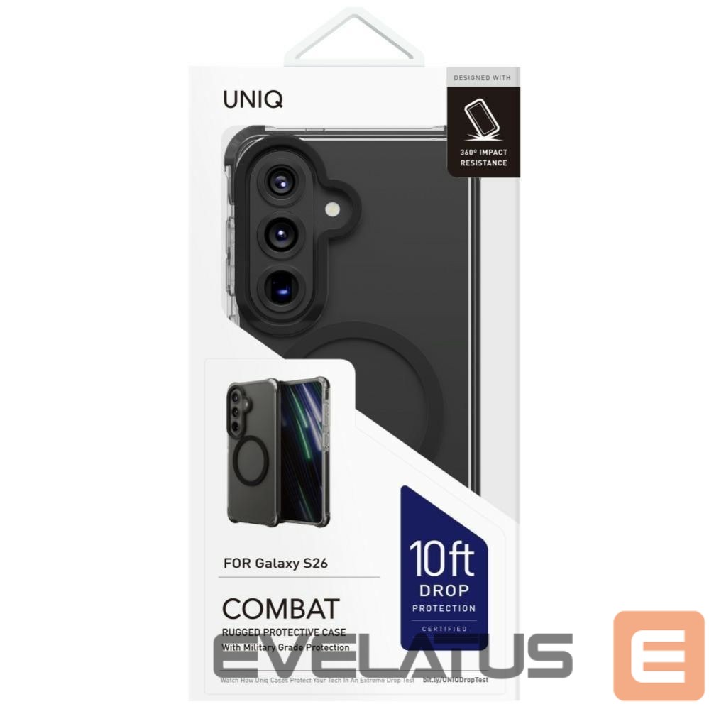 Kitos prekės UNIQ Uniq Combat Case for Samsung Galaxy S26 Magclick Charging - Black