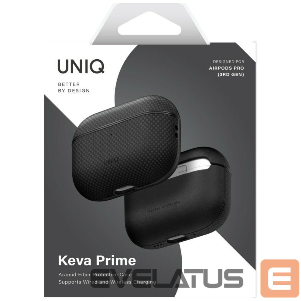 Kitos prekės UNIQ Uniq Keva Prime Case for AirPods Pro 3 - Black