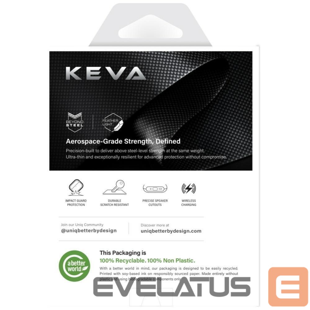 Kitos prekės UNIQ Uniq Keva Prime Case for AirPods Pro 3 - Black
