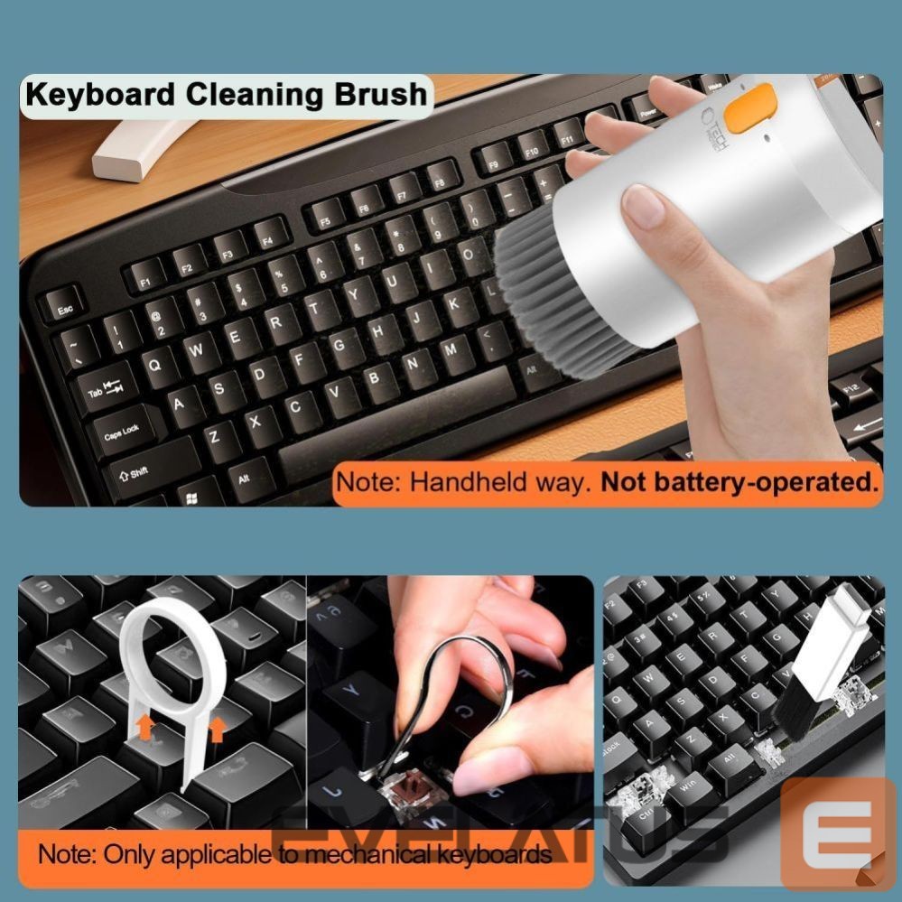 Kitas kompiuterio priedas Tech-Protect Tech-Protect 20-in-1 Multifunctional Cleaning Kit for Phone, Tablet, Laptop, and Headphones - White