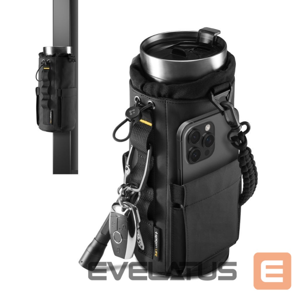 Dviračio priedas Spigen Spigen Tumbler Holder Bag Magnetic for Water Bottle, Phone, Keys - Black