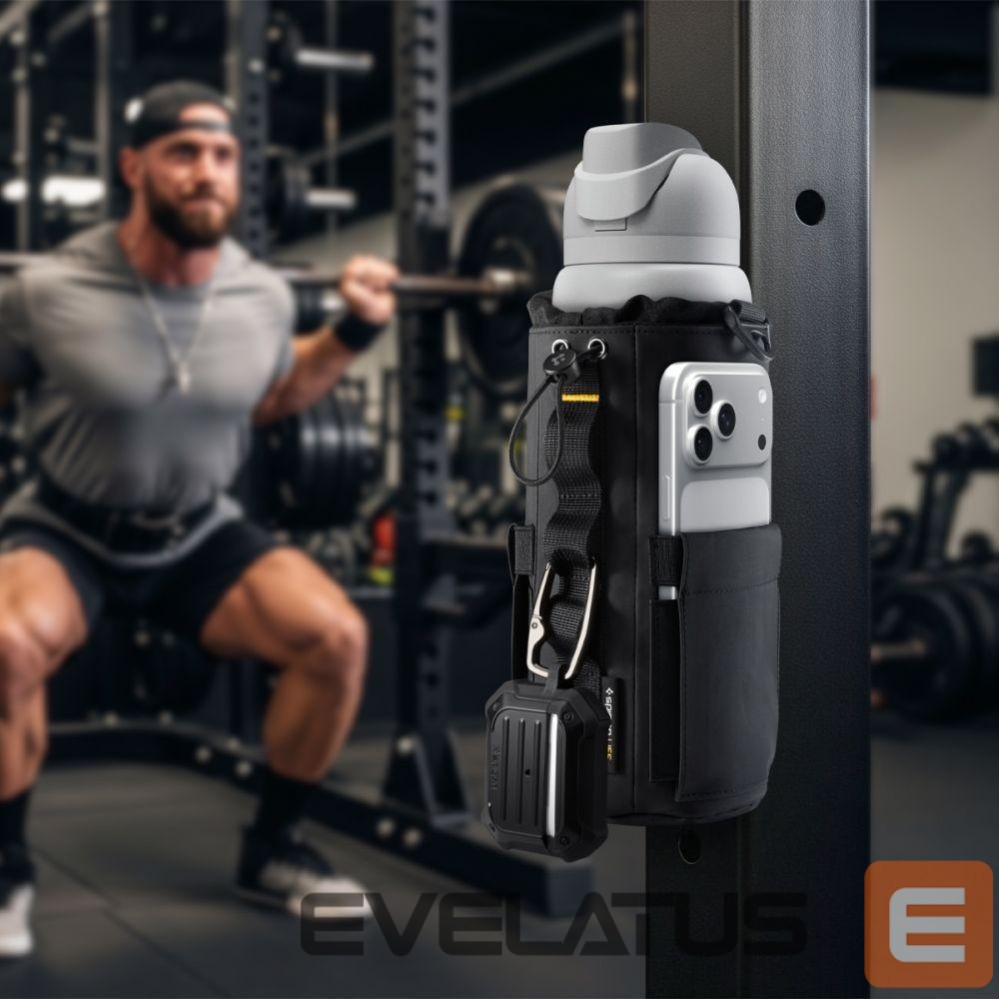 Dviračio priedas Spigen Spigen Tumbler Holder Bag Magnetic for Water Bottle, Phone, Keys - Black