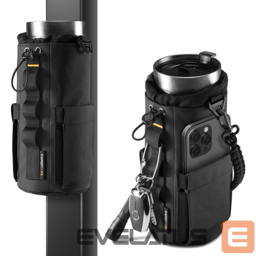 Dviračio priedas Spigen Spigen Tumbler Holder Bag Magnetic for Water Bottle, Phone, Keys - Black