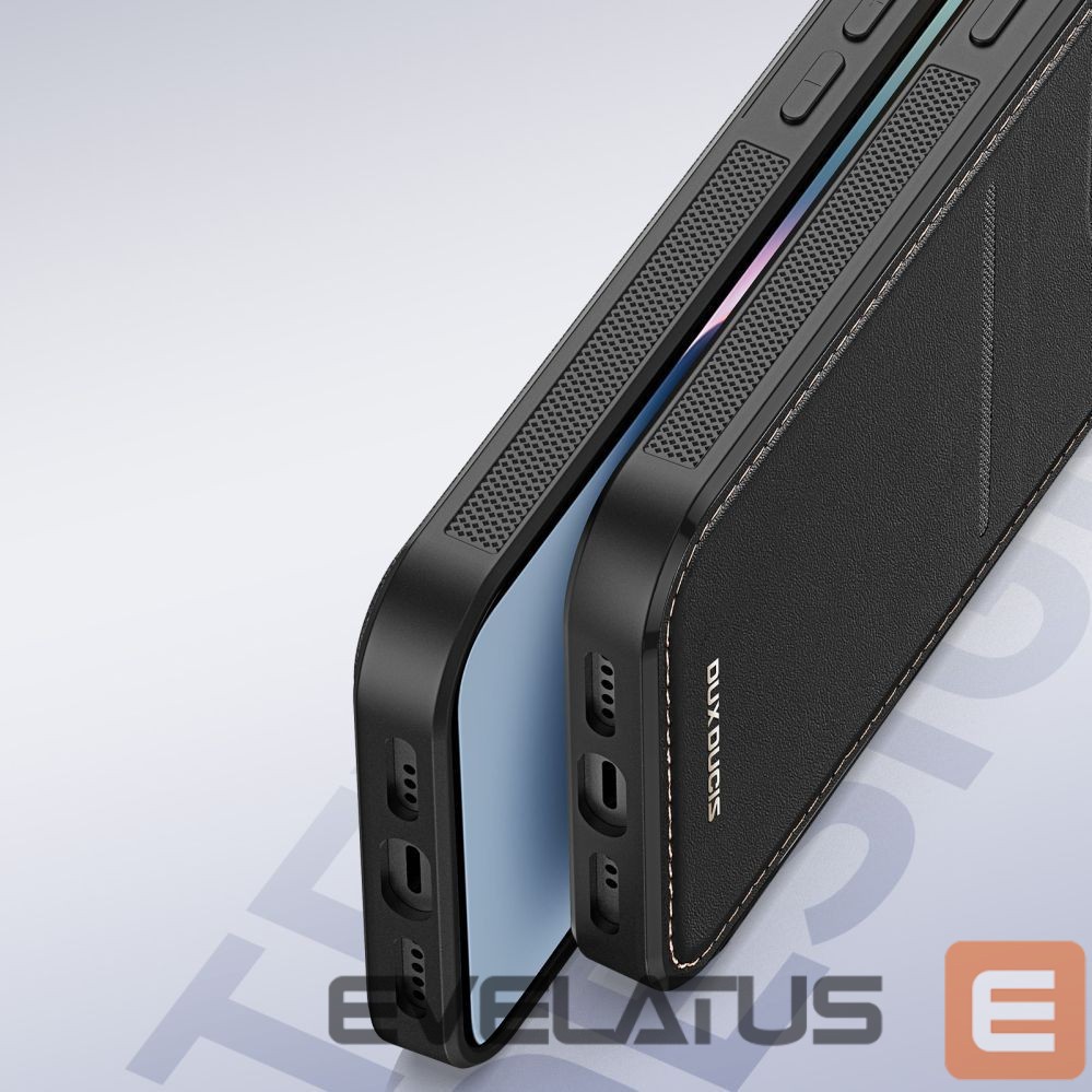 Kitos prekės Dux Ducis 3in1 Wallet Case with Stand for iPhone 14 Plus MagSafe RFID Blocker Dux Ducis Rafi Mag - Black