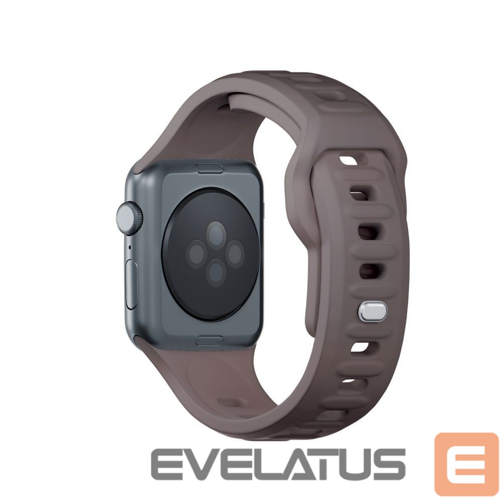 Kitos prekės 3MK 3mk Silicone Watch Strap for Apple Watch 38/40/41 mm - Dark Gray