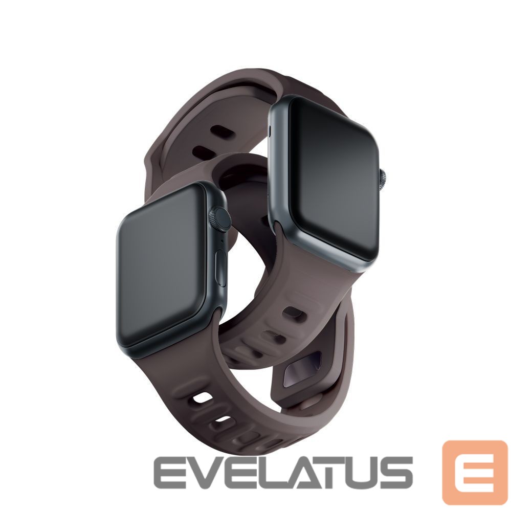 Kitos prekės 3MK 3mk Silicone Watch Strap for Apple Watch 38/40/41 mm - Dark Gray