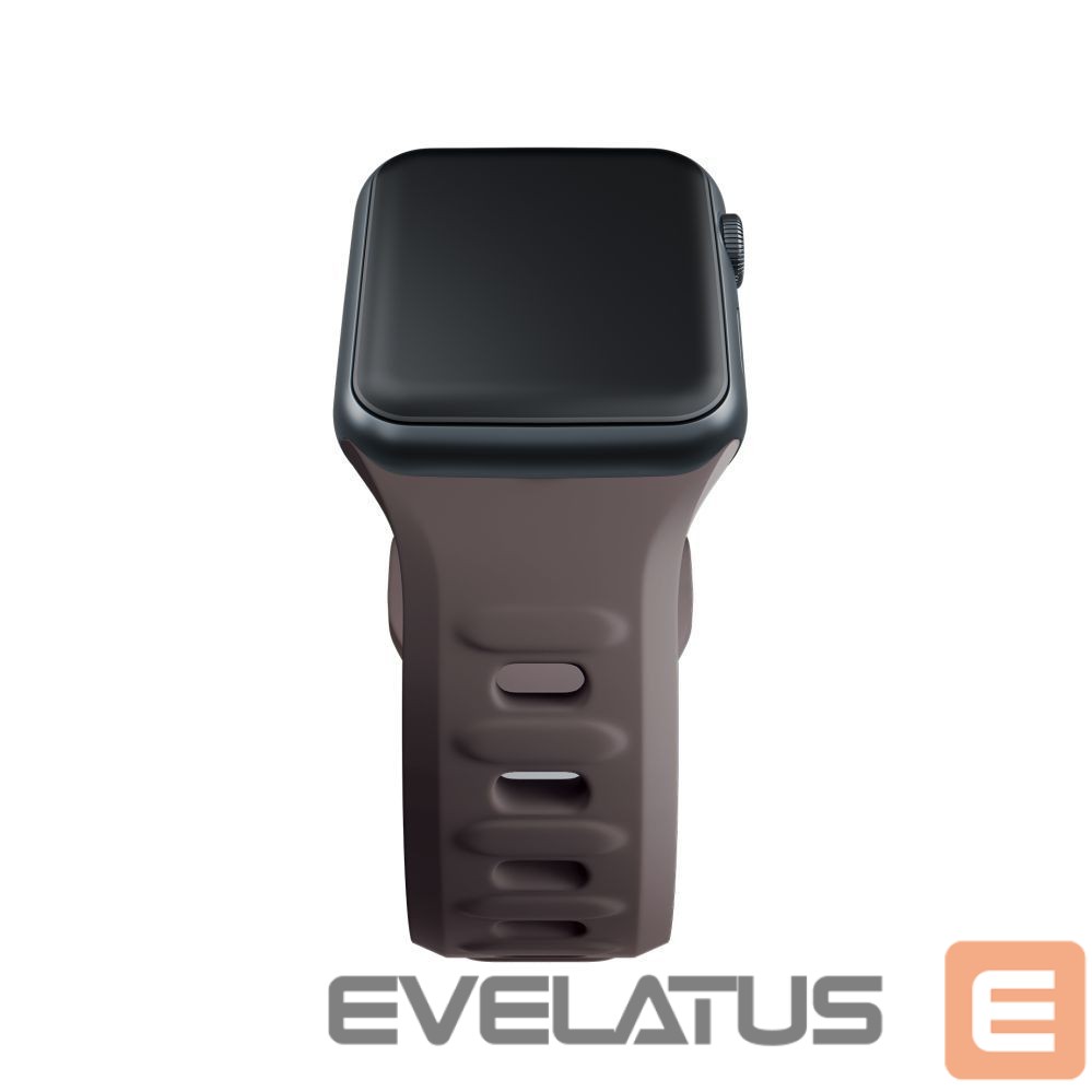 Kitos prekės 3MK 3mk Silicone Watch Strap for Apple Watch 38/40/41 mm - Dark Gray