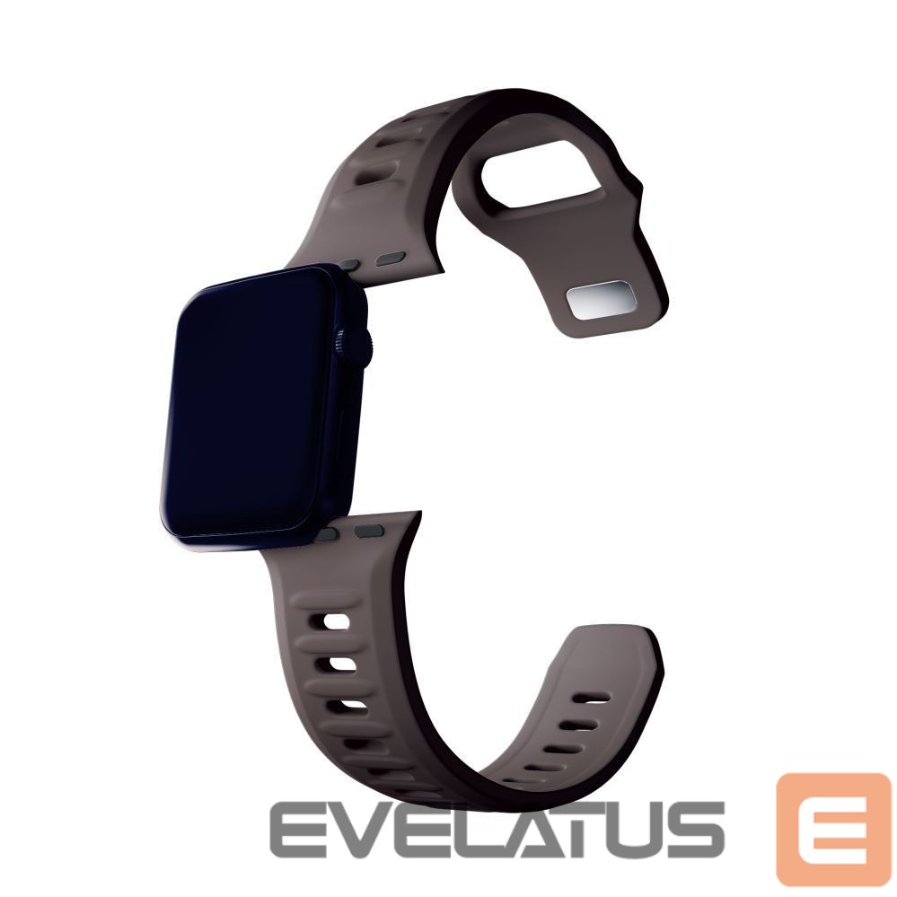 Kitos prekės 3MK 3mk Silicone Watch Strap for Apple Watch 38/40/41 mm - Dark Gray
