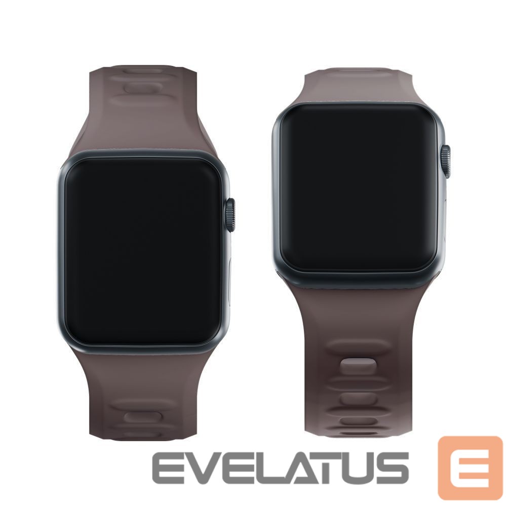 Kitos prekės 3MK 3mk Silicone Watch Strap for Apple Watch 38/40/41 mm - Dark Gray