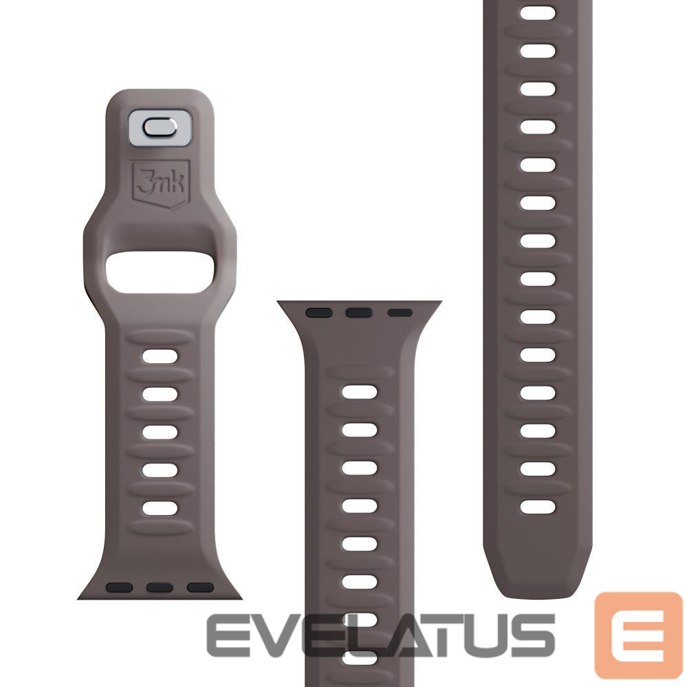 Kitos prekės 3MK 3mk Silicone Watch Strap for Apple Watch 38/40/41 mm - Dark Gray
