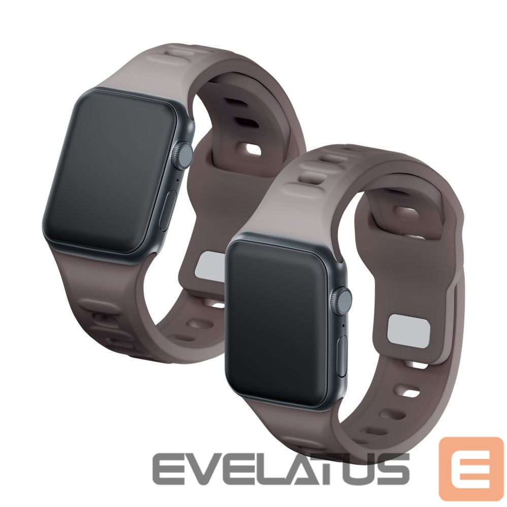 Kitos prekės 3MK 3mk Silicone Watch Strap for Apple Watch 38/40/41 mm - Dark Gray