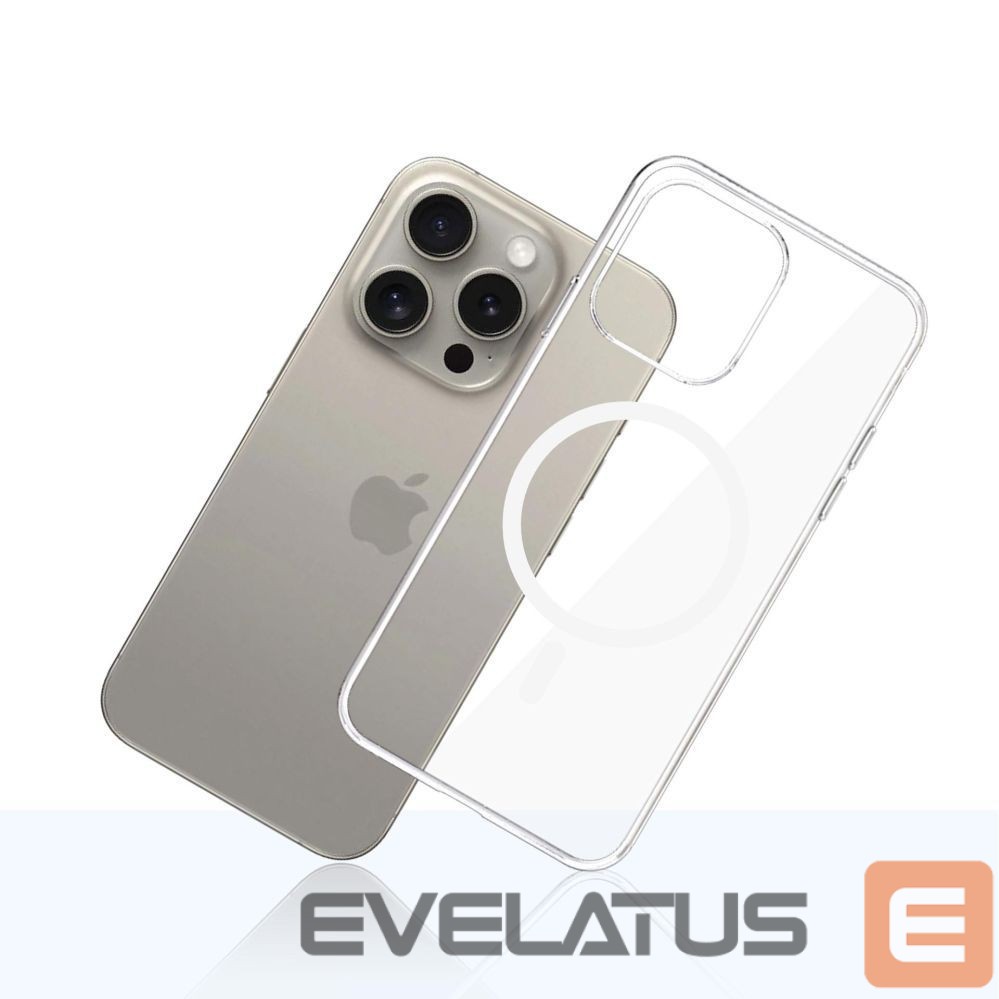 Kitos prekės 3MK 3mk Clear MagCase Case for Apple iPhone 15 Pro Max - Transparent