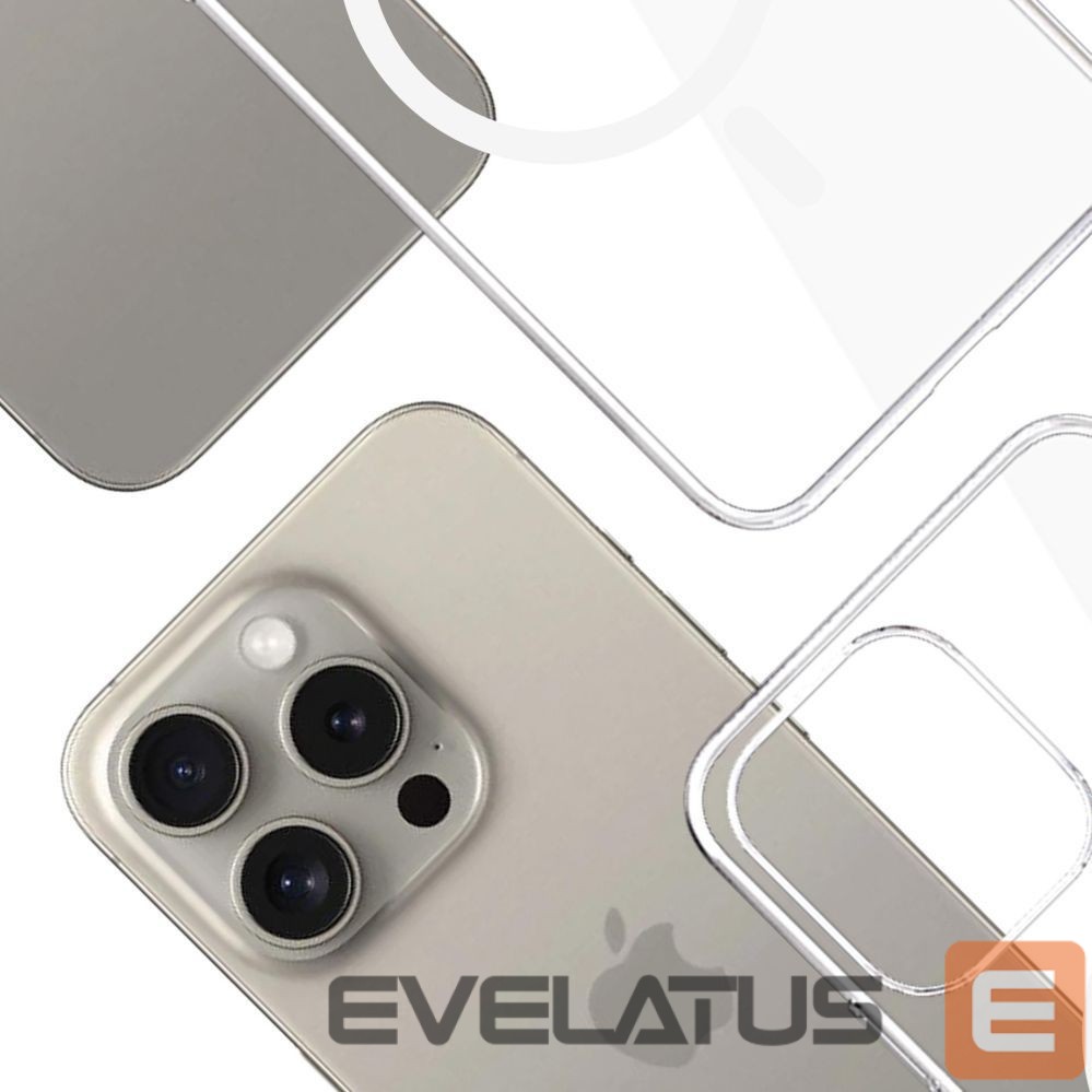 Kitos prekės 3MK 3mk Clear MagCase Case for Apple iPhone 15 Pro Max - Transparent
