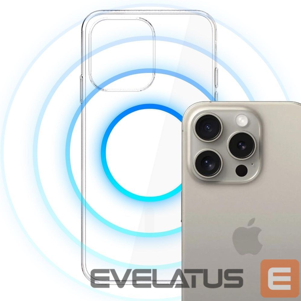 Kitos prekės 3MK 3mk Clear MagCase Case for Apple iPhone 15 Pro Max - Transparent
