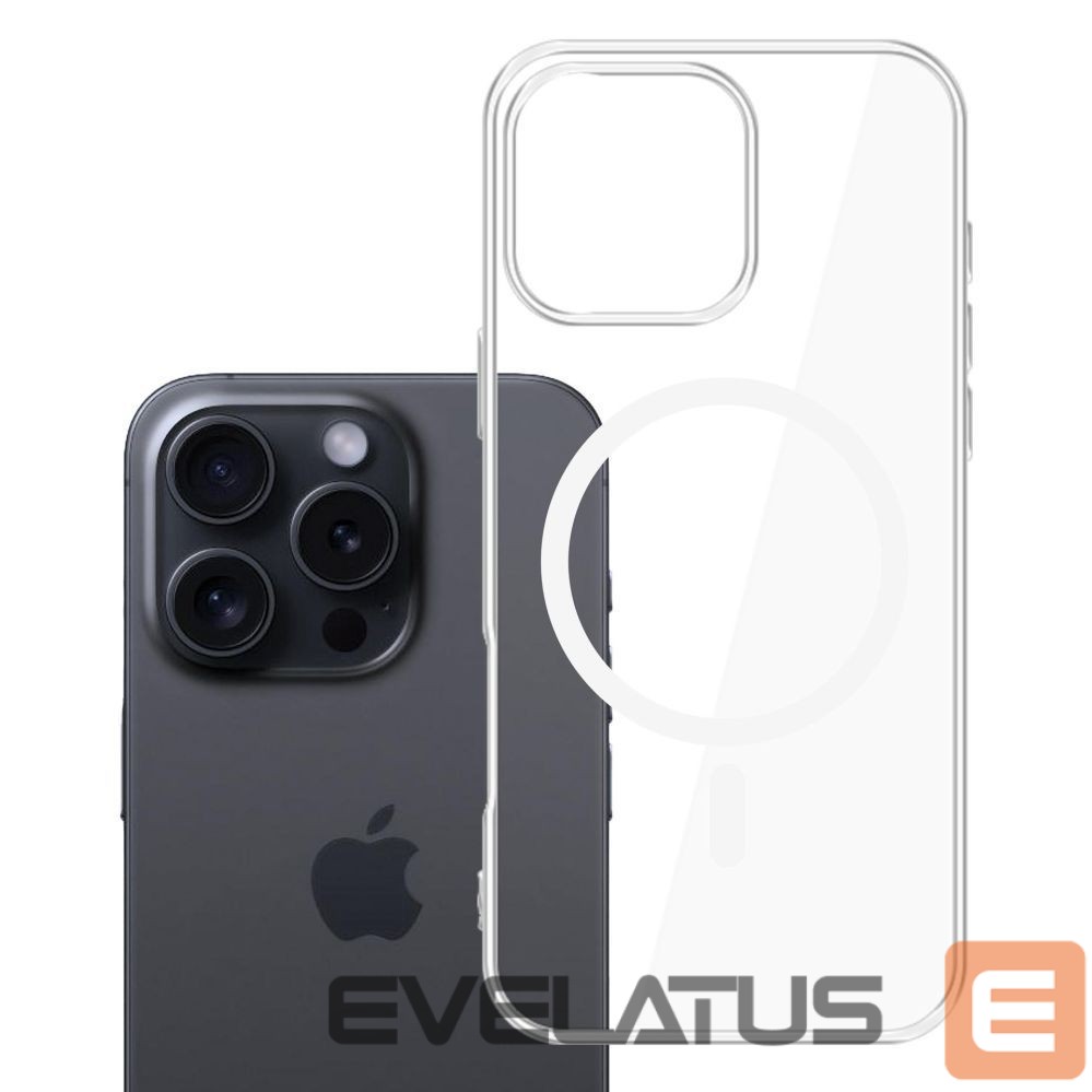 Kitos prekės 3MK 3mk Clear MagCase Case for Apple iPhone 16 Pro - Transparent
