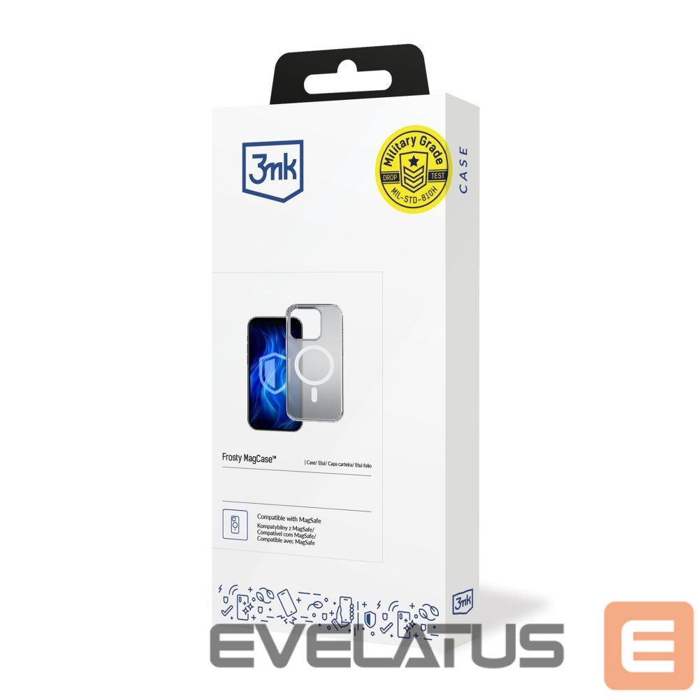 Kitos prekės 3MK 3mk Frosty MagCase White Case for Apple iPhone 15 Pro Max - white