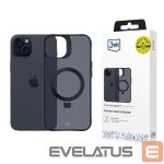 Kitos prekės 3MK  3mk Smoke Case Mag&Stand for Apple iPhone 15 plus - black 