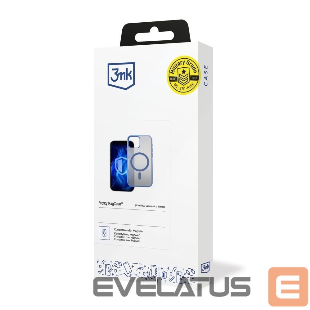 Kitos prekės 3MK 3mk Frosty MagCase Blue Case for Apple iPhone 12 Pro Max - Transparent