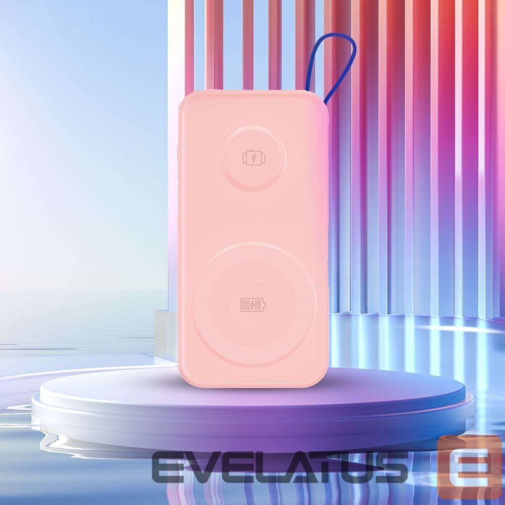 Kitos prekės 3MK Powerbank 3mk PastelUp 10,000mAh 22.5W USB 1A1C - pink